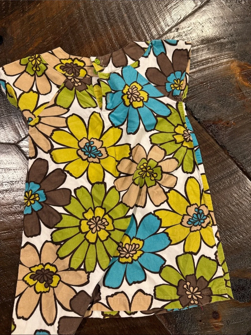 Carter's Floral A-Line corduroy Dress